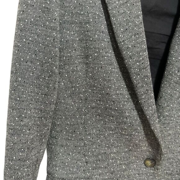 Theory Dancey K Kenmore Gray Knit Longline Blazer - Picture 7 of 11